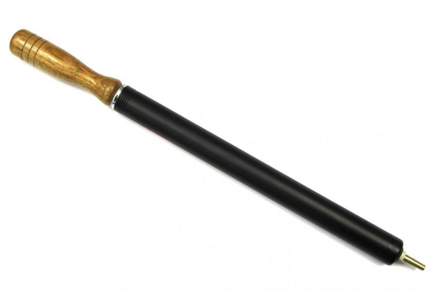 Fussballpumpe mit Holzgriff 250mm schwarz