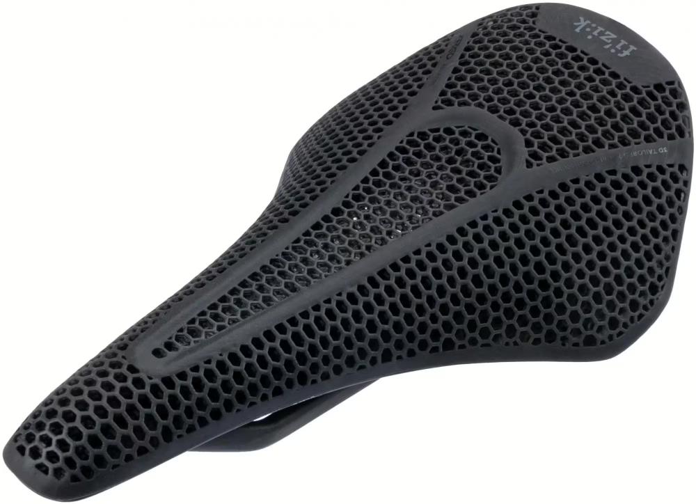 FIZIK Vento Argo 00 Adaptive Rennrad-Sattel, schwarz, mit 3D-gedruckter Wabenstruktur-Polsterung.