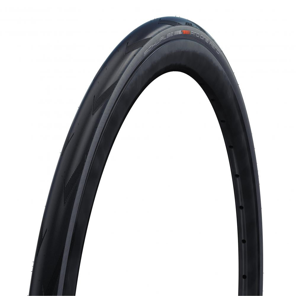 Schwalbe Pro One Aero Front Faltreifen 28x1,1 Zoll (28-622) Graphite - aerodynamischer Rennrad-Vorderreifen