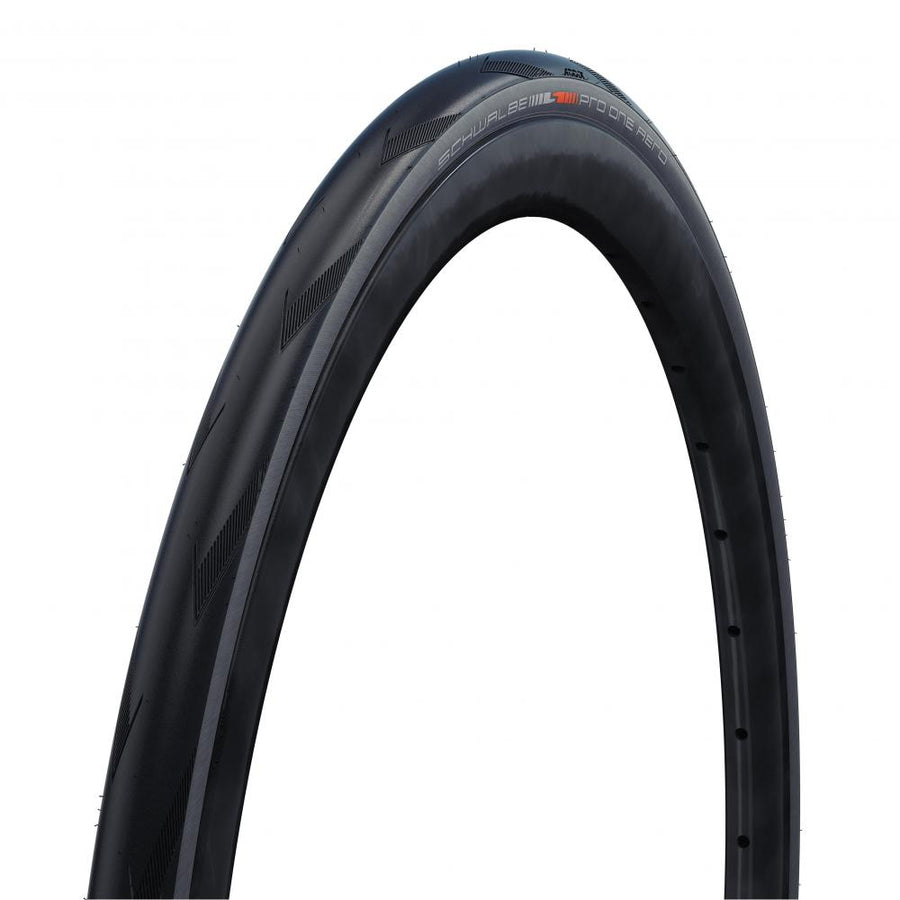 Schwalbe Pro One Aero Front Faltreifen 28x1,1 Zoll (28-622) Graphite - aerodynamischer Rennrad-Vorderreifen