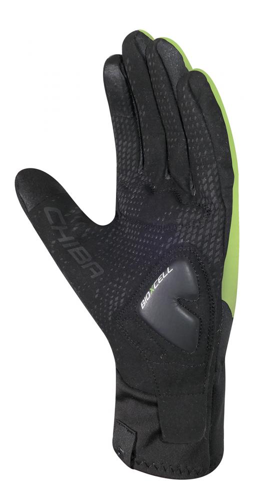 CHIBA BioXCell Light Winter - Radhandschuhe S neongelb, winddicht & gepolstert