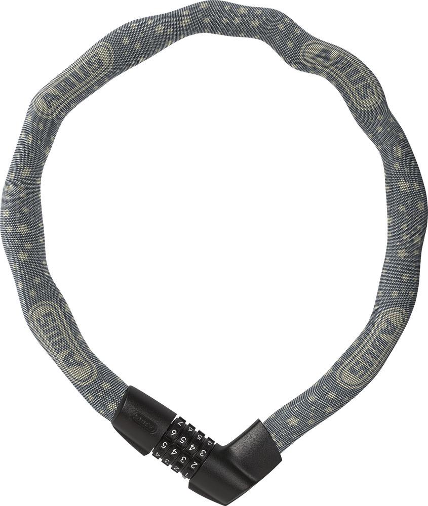 Abus Kettenschloss Tresor 1385 color L 75 cm D 6 mm grey star - Farbe: grau