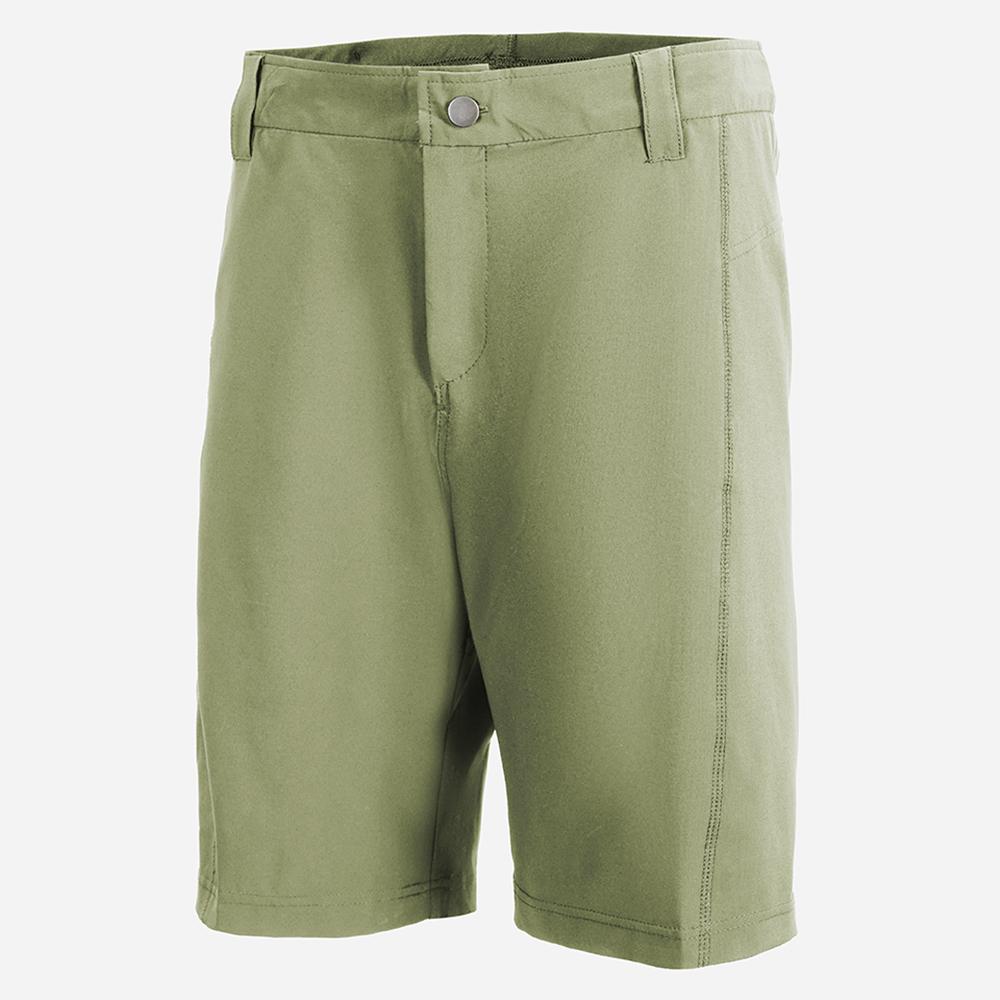 CHIBA Baggy Pants Light Damen - Radhose S olive mit Sitzpolster, leicht & elastisch