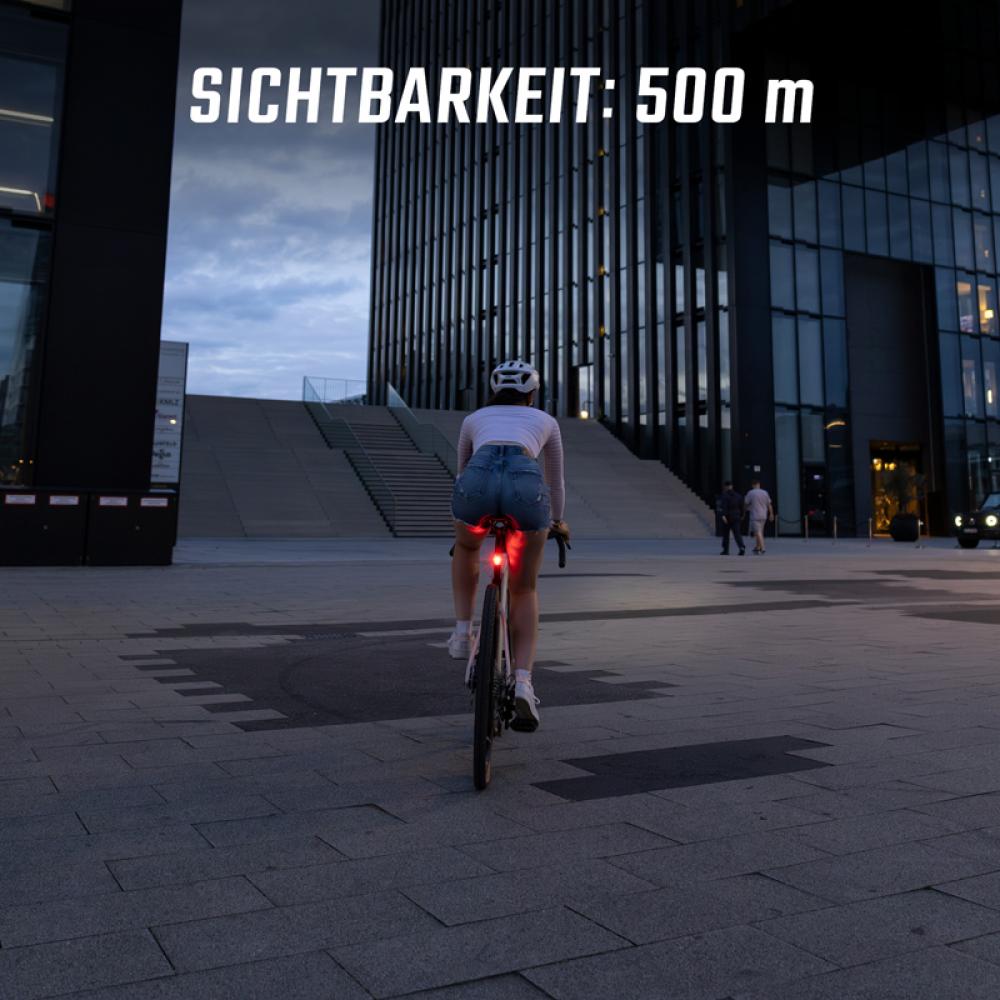 HIRO Sigma Licht HIRO 10 Akku-Rücklicht USB-C Schwarz - StVZO-zugelassen