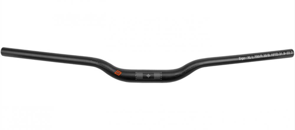Ergotec Lenker Bügel plus Series L 660 mm Höhe 30 mm 12° Ø 31,8 mm schwarz