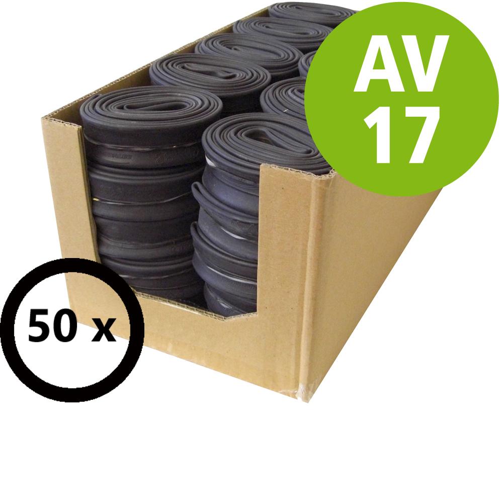 Schwalbe Schlauch Werkstattpackung AV17 28 Zoll (28/47-622/635) 40mm Autoventil - Premium Fahrradschläuche - Fahrradschlauch