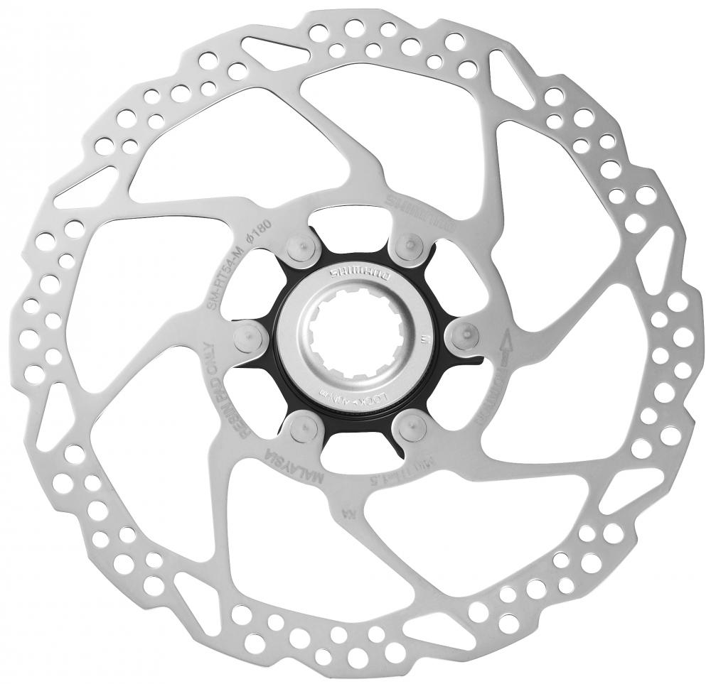 Shimano SM-RT54-I 180 mm Center Lock Bremsscheibe - zuverlässige Bremsleistung für MTB und Trekking