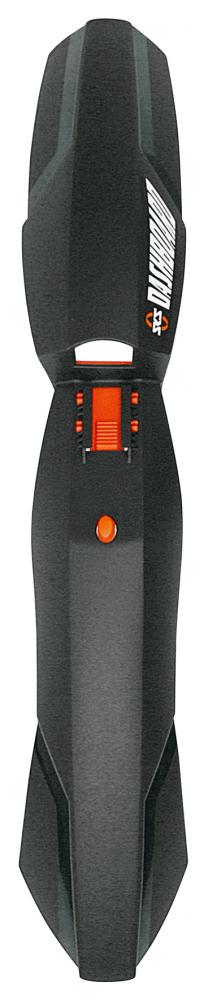 SKS VR-Steckblech Dashboard 26"-27.5"  Fahrrad-Schutzblech für Vorderreifen, ideal für 26"-27.5" Laufräder, einfache Montage, robustes Design, spritzwassergeschützt