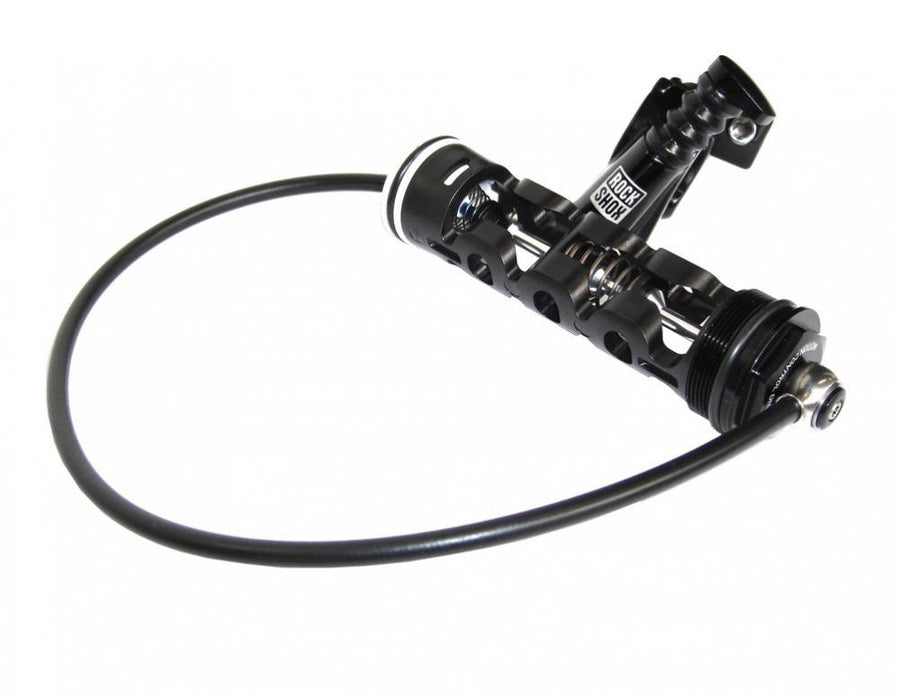 RockShox Xloc Full Sprint Remote Upgrade Kit 2013, schwarz, links, mit Kabel für Fahrradgabel.