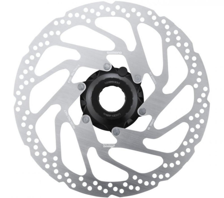 SHIMANO RT-EM300 180mm Bremsscheibe, silberne Fahrrad-Scheibenbremse für Geschwindigkeitssensor, Center Lock.