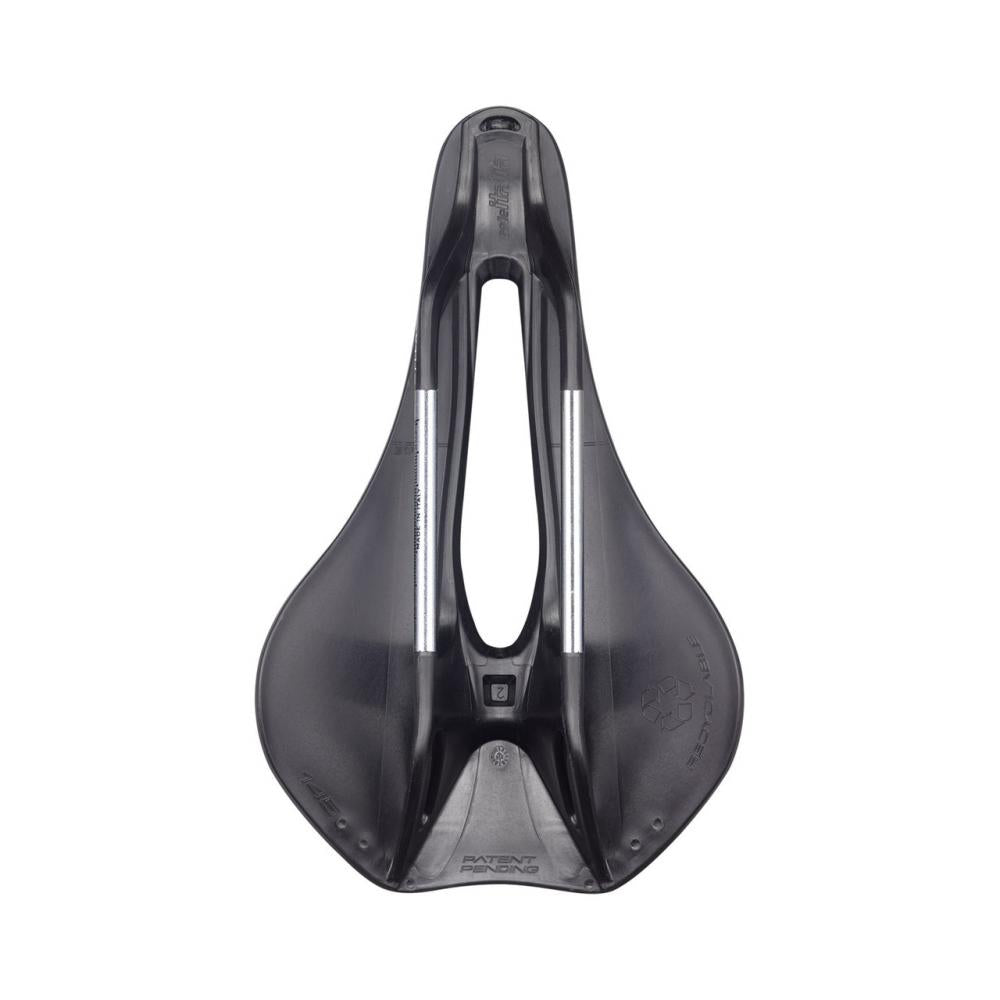 Selle Italia Model X Leaf Superflow L3 black-green - umweltfreundlicher Komfortsattel mit 145 mm Breite, ergonomischer Form, Gel-Polsterung & Superflow-Aussparung