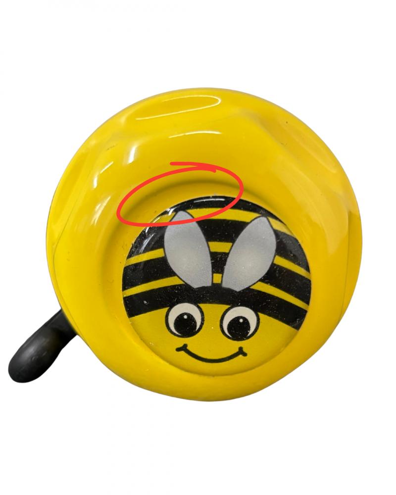Retoure: Reich Kinderglocke Biene gelb Ø55mm  Fahrradklingel für Kinder mit Bienenmotiv, langlebig, einfache Montage, ideal für Sicherheit und Spaß beim Radfahren