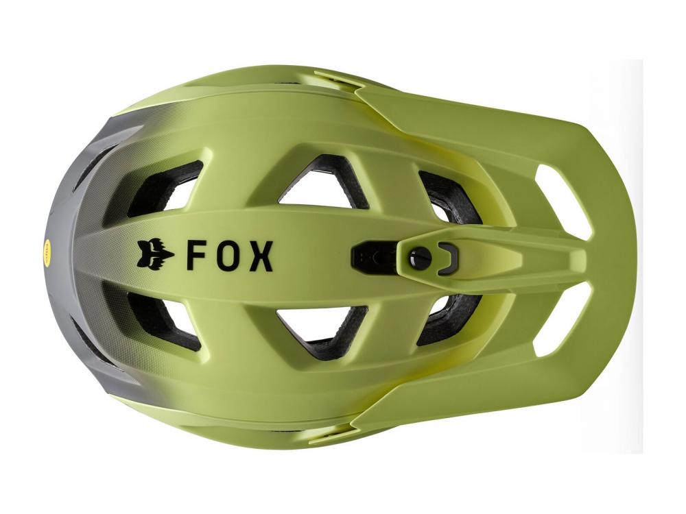 FOX Speedframe Pro Backfade MTB-Helm Lime Green Größe L 59-63 cm Mips