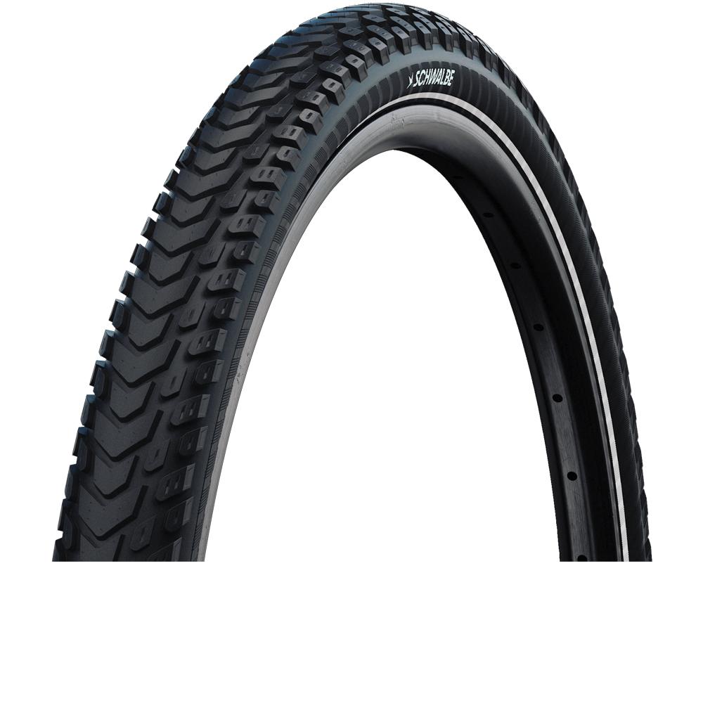 Schwalbe Marathon Mondial Performance Line 47-622 Schwarz/Reflex - Reisereifen mit hohem Pannenschutz