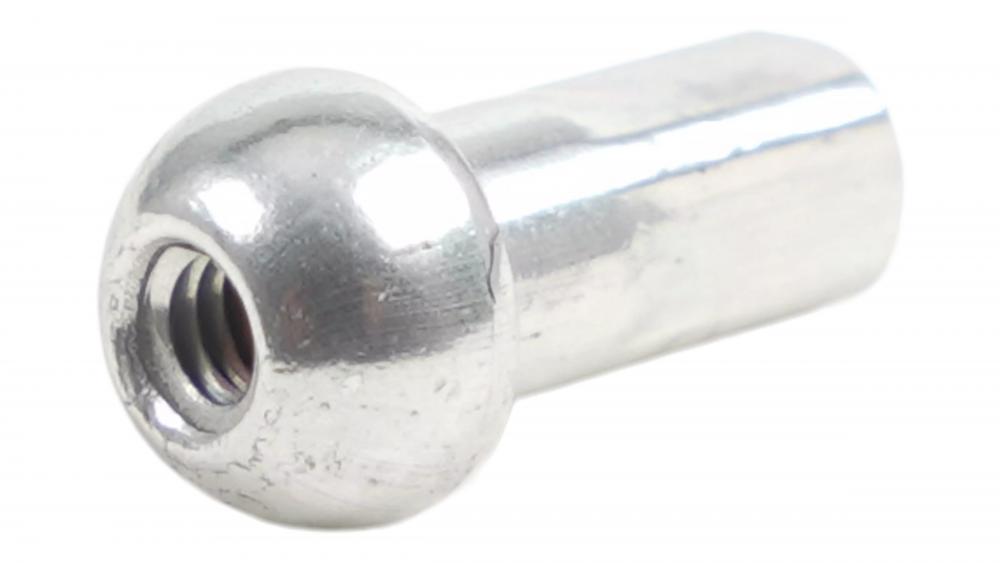 NPL DT SWISS, PROLOCK, SPHERICAL HEAD, 14G (2.0mm), ALLOY, 12mm LENGTH, SILVER (NPAE20098N0500)
