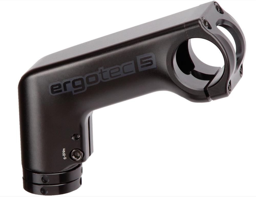 ERGOTEC Vorbau Barracuda Ahead 90mm - Aluminium 6061 T6, 31,8mm Klemmung, 20° Winkel, Level 5, schwarz