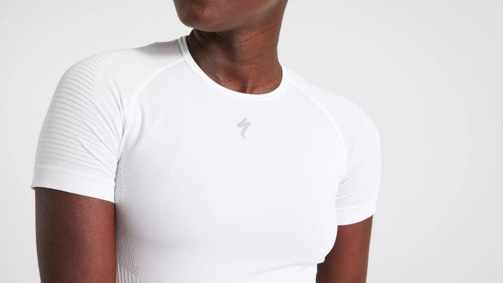 SEAMLESS LIGHT BASELAYER SS WMN WHT L/XL - Nahtloses Damen Funktionsshirt - Bekleidung