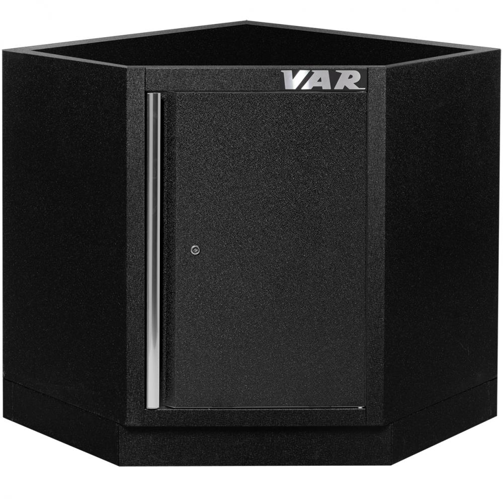 VAR Eckunterschrank MO-52606 864 x 864 Black Edition - modularer Werkstatt-Eckschrank