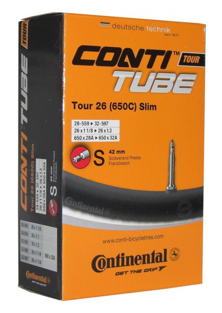 Continental Schlauch Tour 26 slim 26x1 1/4\" 28/32-559/597 SV 42mm