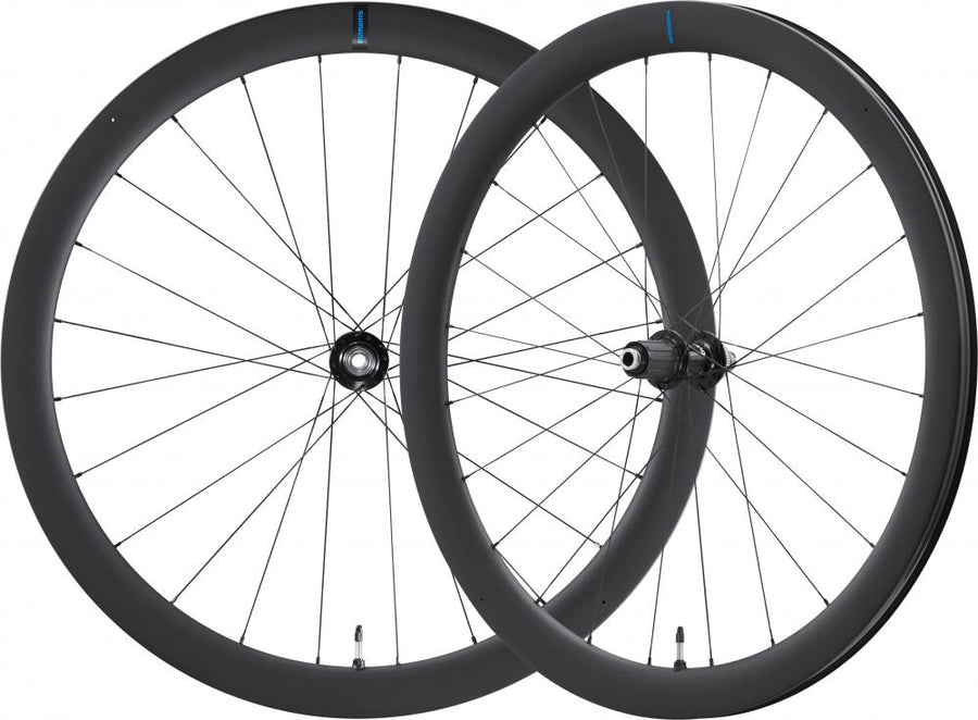 SHIMANO Laufradsatz WH-RS710 C46 TL - 28 Zoll, Rennrad, Scheibenbremse, Tubeless Ready 28" 24 Loch Center-Lock 100x12 mm