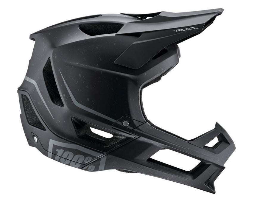 100% Trajecta helmet w/Fidlock M black - leichter Fullface-Helm mit Top-Belüftung