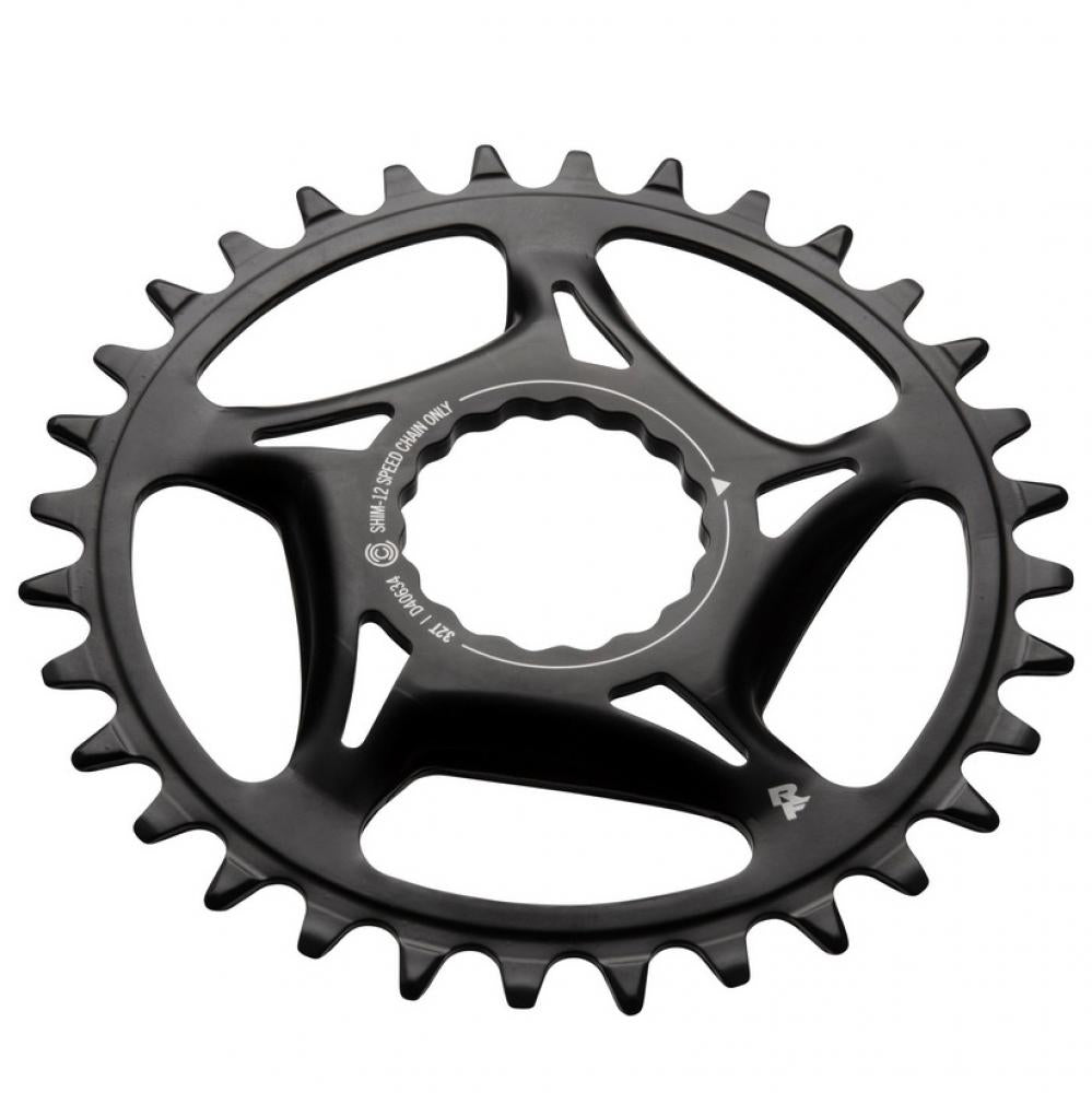 Race Face Cinch Direct Mount Stahl Kettenblatt 30T, 52 mm, schwarz - langlebige Performance für Shimano 12-fach