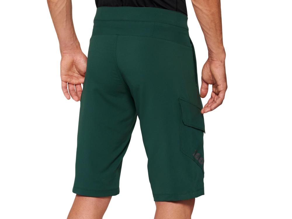 100% Ridecamp Short 36" Forest Green - leichte MTB-Short für maximale Bewegungsfreiheit