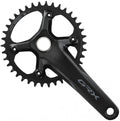 SHIMANO Kurbelgarnitur GRX FC-RX610-1 - 610-1, 165 mm, 38 Zähne