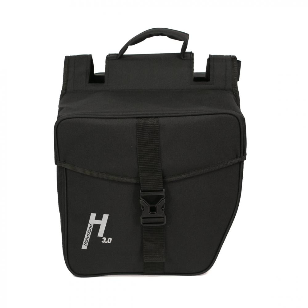 Doppeltasche 31l Basic L 3.0 Schwarz - Geräumige Gepäckträgertasche