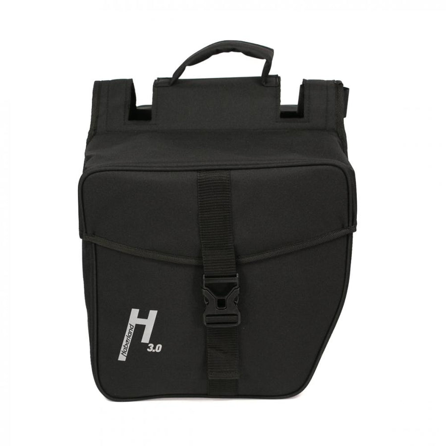 Haberland Doppeltasche 31l Basic L 3.0 schwarz - geräumige Gepäckträgertasche