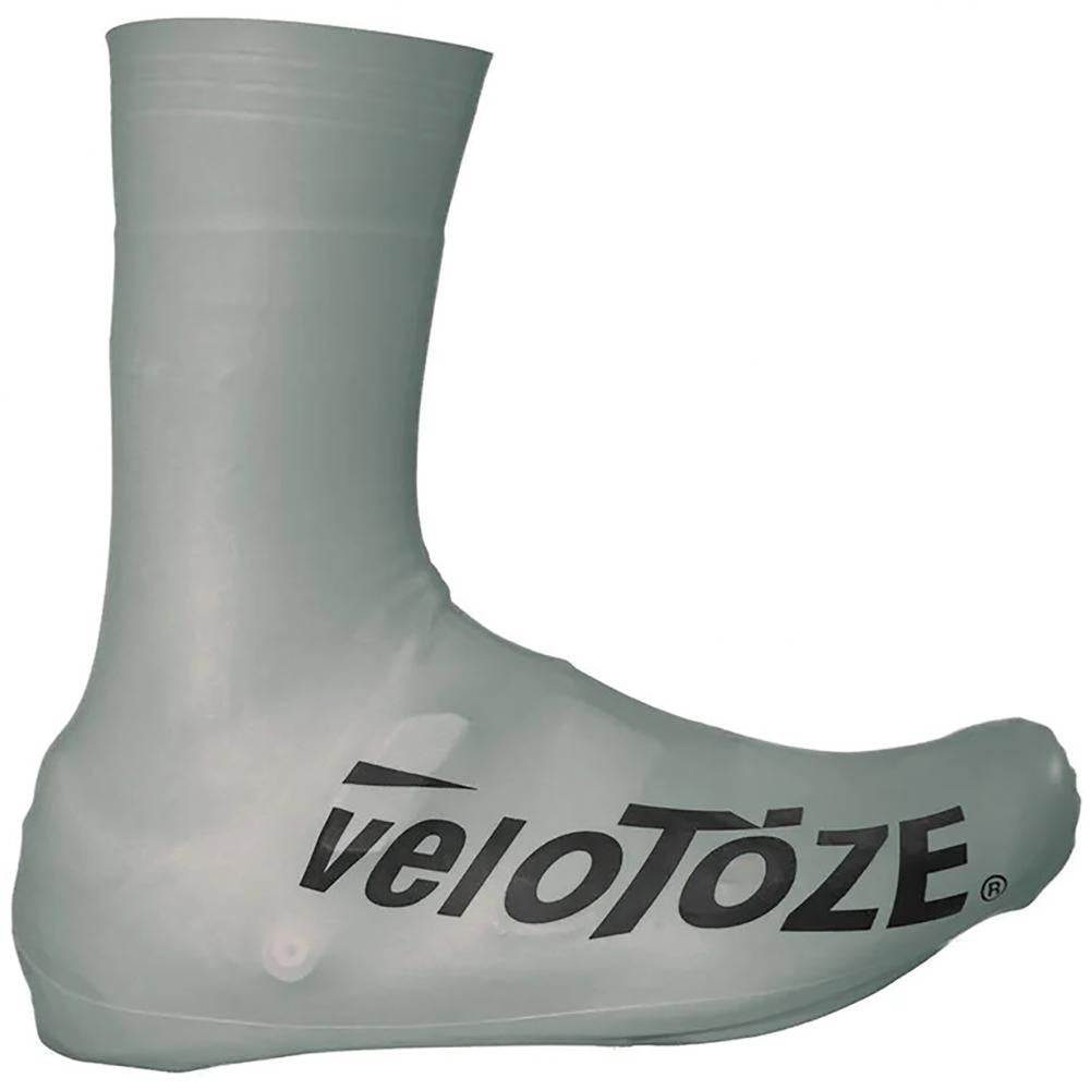 VeloToze Überschuh 2.0 lang silber S - wasserdichter aero Rennrad-Überschuh
