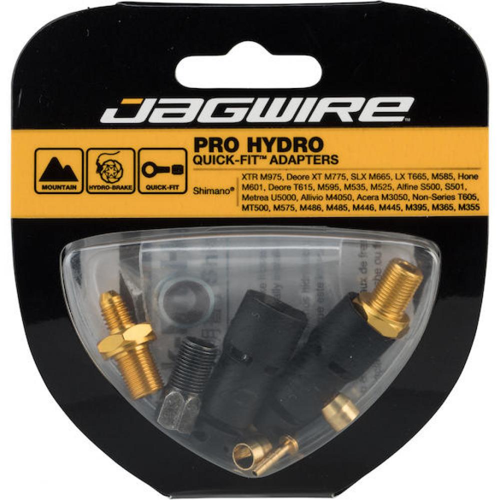 Jagwire Pro Quick-Fit Adapter-Set Shimano - Hydraulik-Anschlussset schwarz/gold
