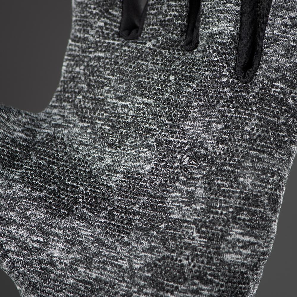 CHIBA Allround Light - Radhandschuhe hellgrau XL, Polartec-Fleece, Touchfunktion