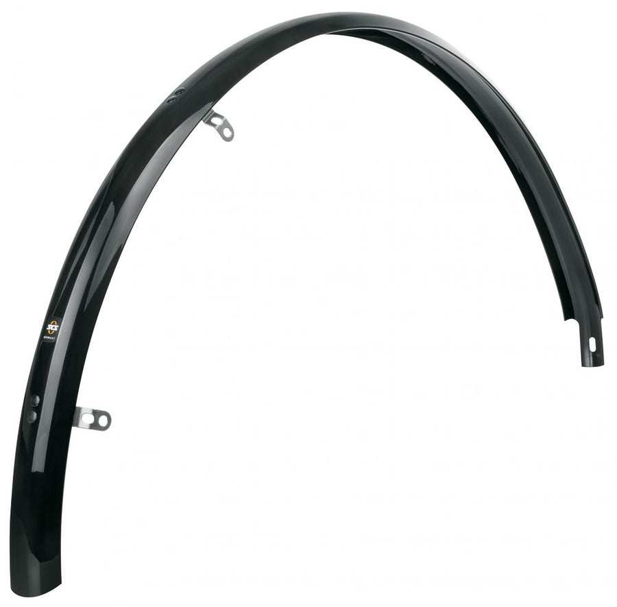 SKS BLUEMELS BASIC 28 Schutzblech hinten - 45 mm für 28-37 mm Reifen Sandwichkonstruktion ASR-Sicherheitssystem schwarz