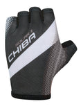 CHIBA Solar II - Radhandschuhe kurz, schwarz/schwarz, Größe M, atmungsaktiv