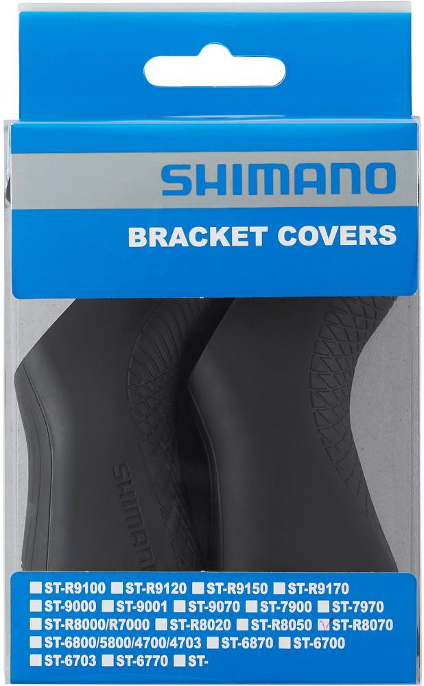 SHIMANO Griffgummi Paar ST-R8070 - Ergonomische Griffgummis für hydraulische STI-Schalt-/Bremshebel