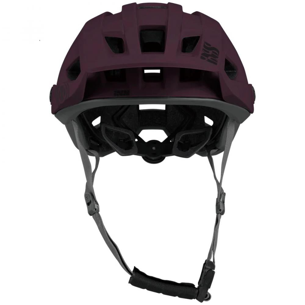 IXS Sports Division iXS Trigger AM helmet M/L Raisin - leichter All-Mountain Fahrradhelm mit Top-Belüftung