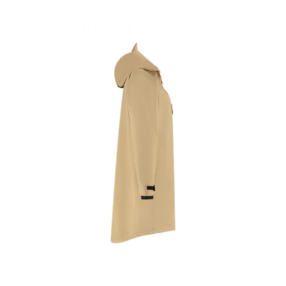 BBB Regenjacke Rainshield Parka XXL Kamel - wasserdicht, atmungsaktiv, winddicht, verschweißte Nähte, Kapuze, leichte Fahrrad-Regenjacke