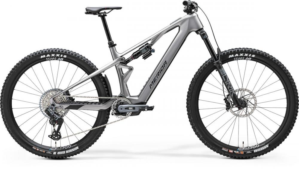 Merida eONE-SIXTY SL 8000 I1 glossy S Grau - leistungsstarkes E-MTB für anspruchsvolle Trails