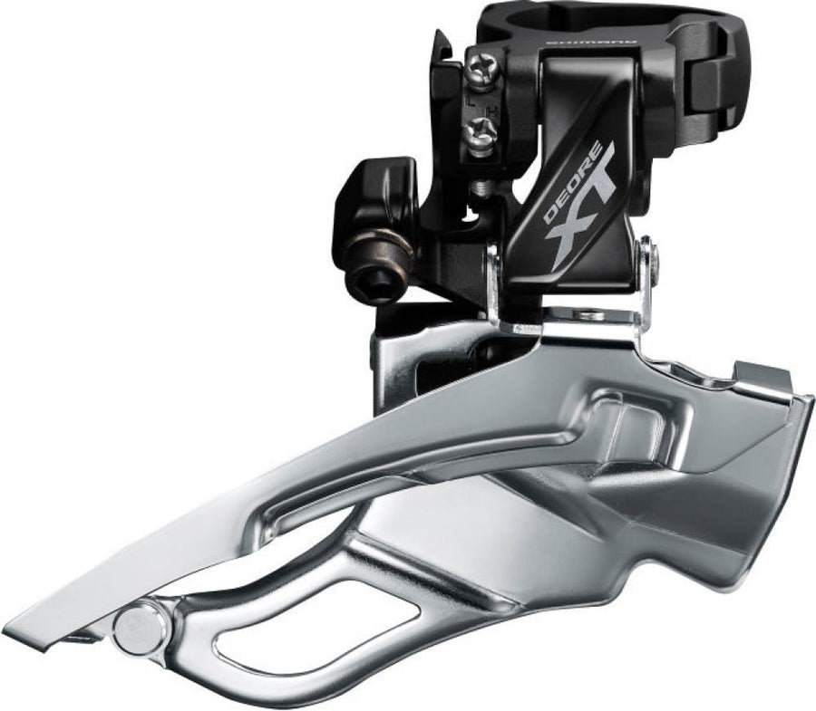 Retoure: SHIMANO DEORE XT FD-T8000 Umwerfer 3-fach Trekking, Schelle hoch, Dual-Pull - präzise Frontschalt-Performance