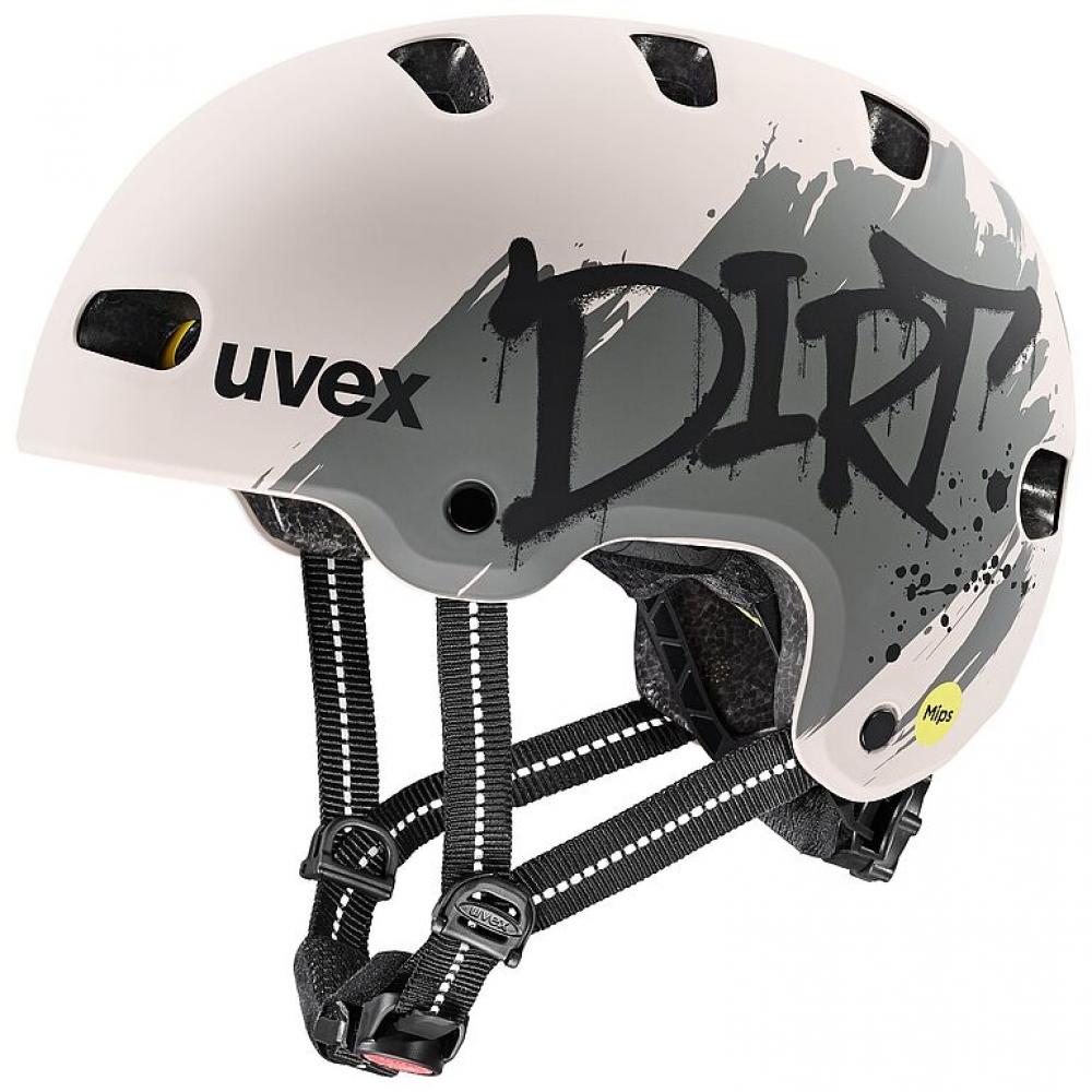 uvex kid 4 style MIPS dirt warm grey matt | 51-55
