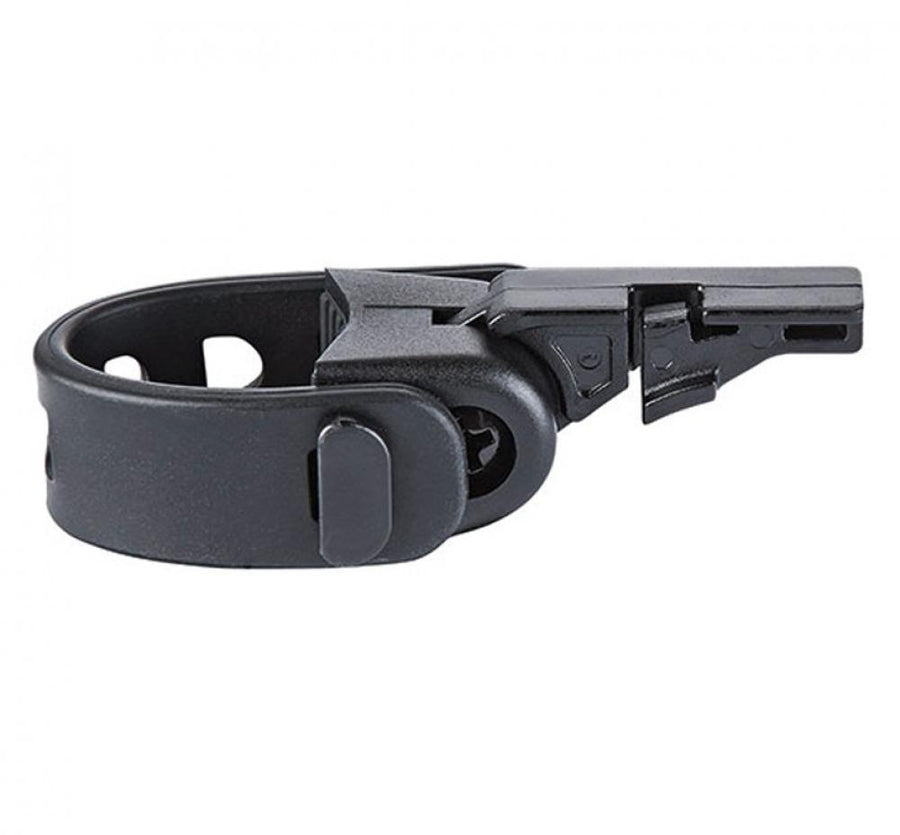 Trelock Variohalter ZL 720 15-45mm, schwarze, verstellbare Fahrradhalterung für Rahmen oder Sattelstütze.