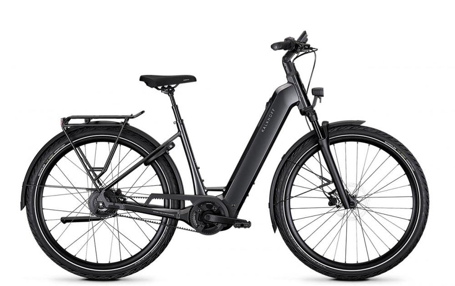 Kalkhoff IMAGE 3 EXCITE 380 29in M diamondblack glossy - komfortables City E-Bike mit Bosch-Antrieb