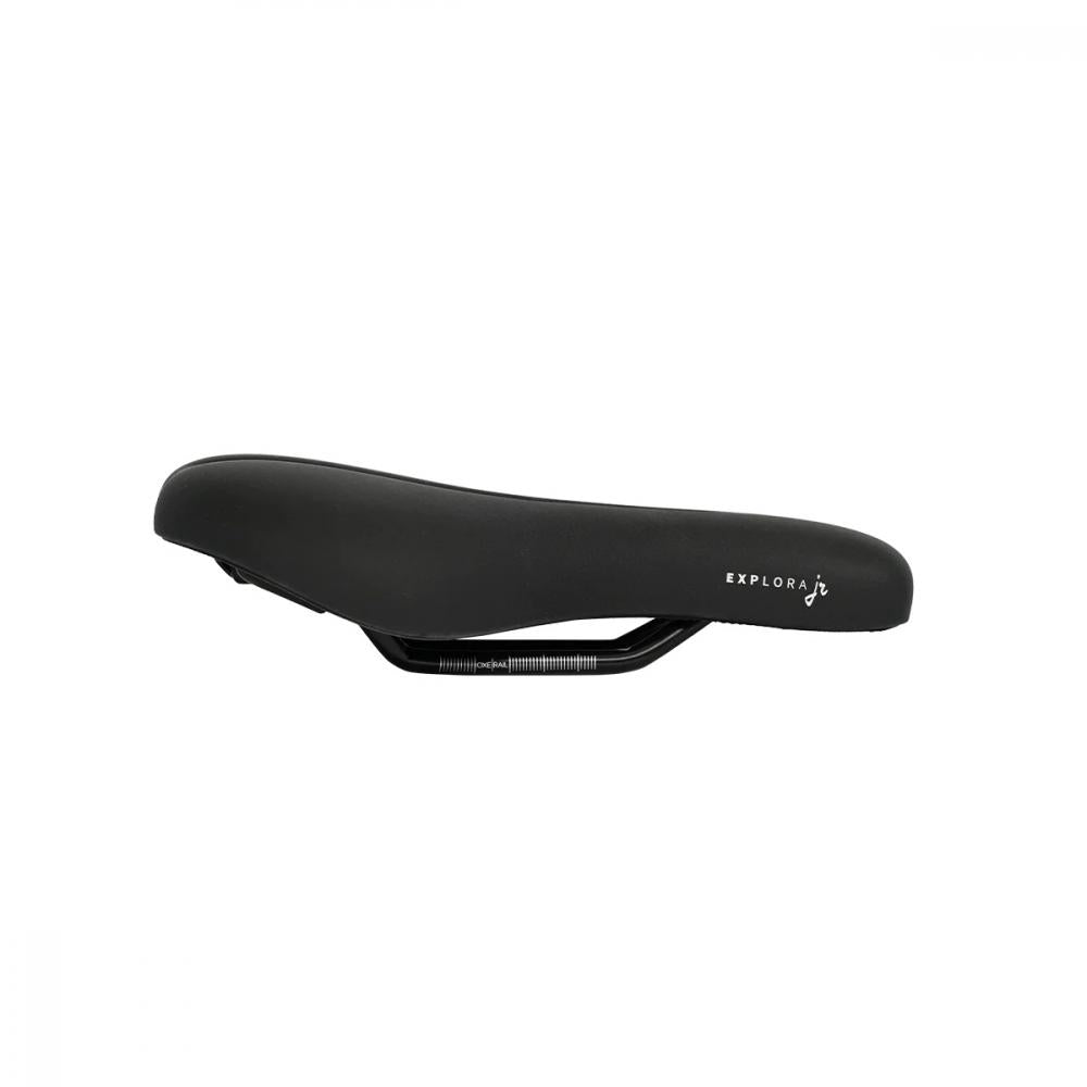 Selle Royal Explora Junior M Kinderfahrradsattel, schwarz, bequem für junge Radfahrer.
