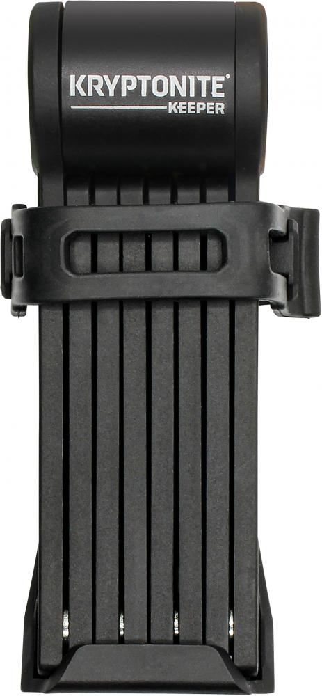 Kryptonite Keeper Mini Faltschloss 80 Zentimeter schwarz - 2,5 Millimeter gehärtete Stahlglieder, 2 Schlüssel, Rahmenhalterung