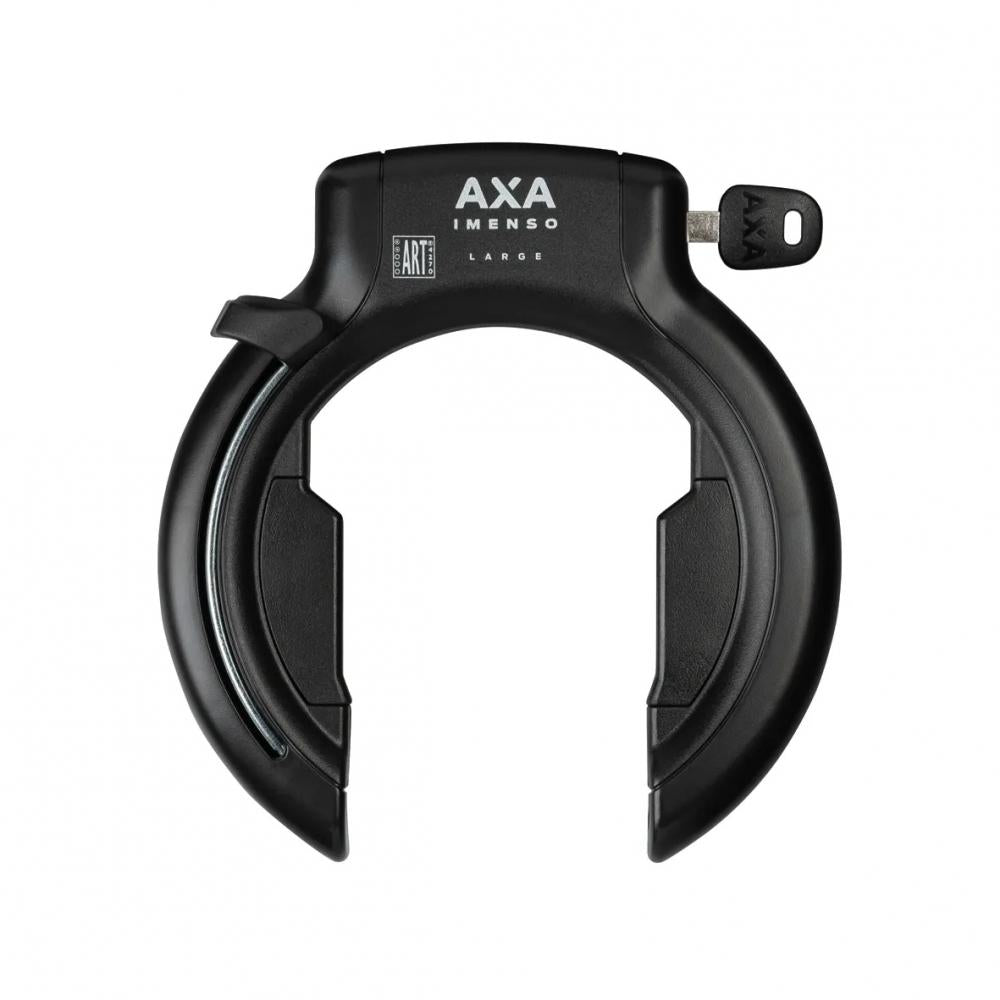 AXA Imenso Large Rahmenschloss 75 mm Schwarz - für breite Reifen und Schutzbleche