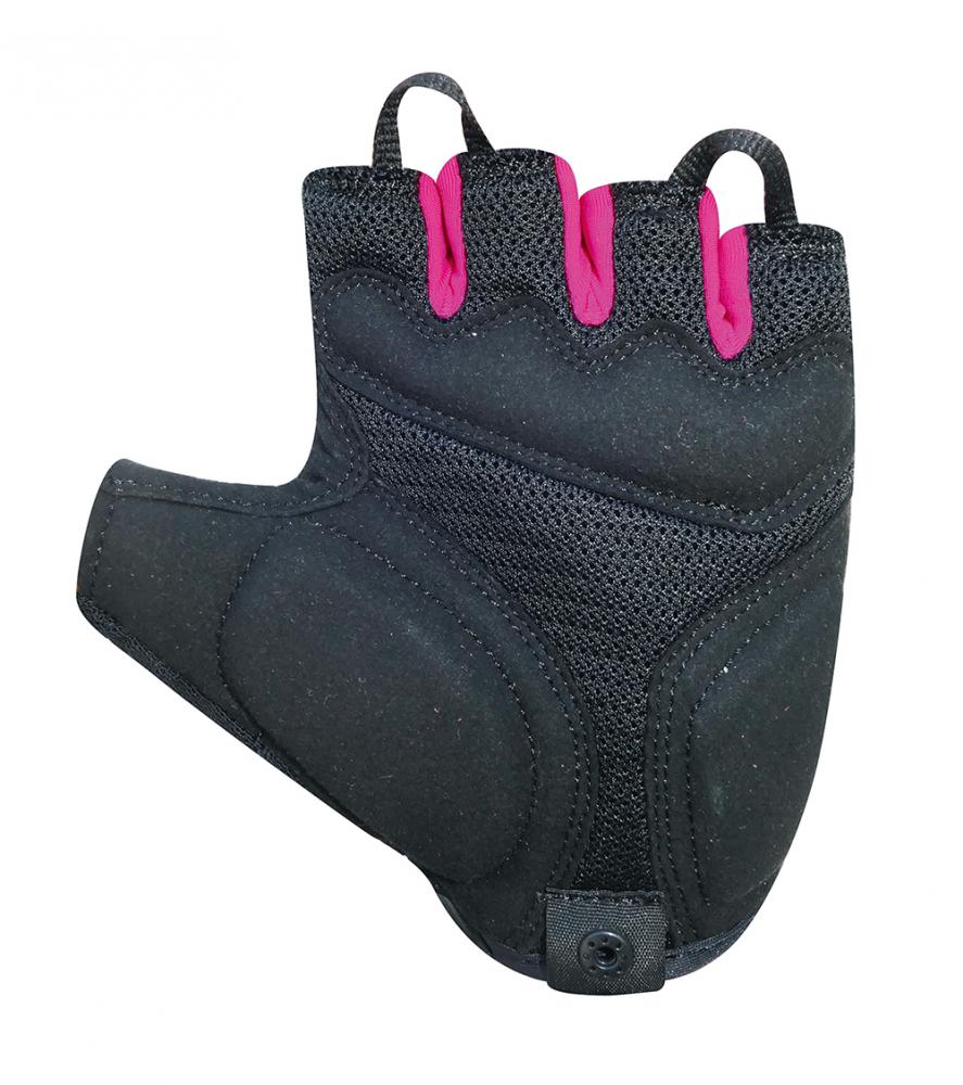 CHIBA Lady Gel Premium III - Fahrradhandschuhe XS schwarz/pink, Gelpolster, atmungsaktiv