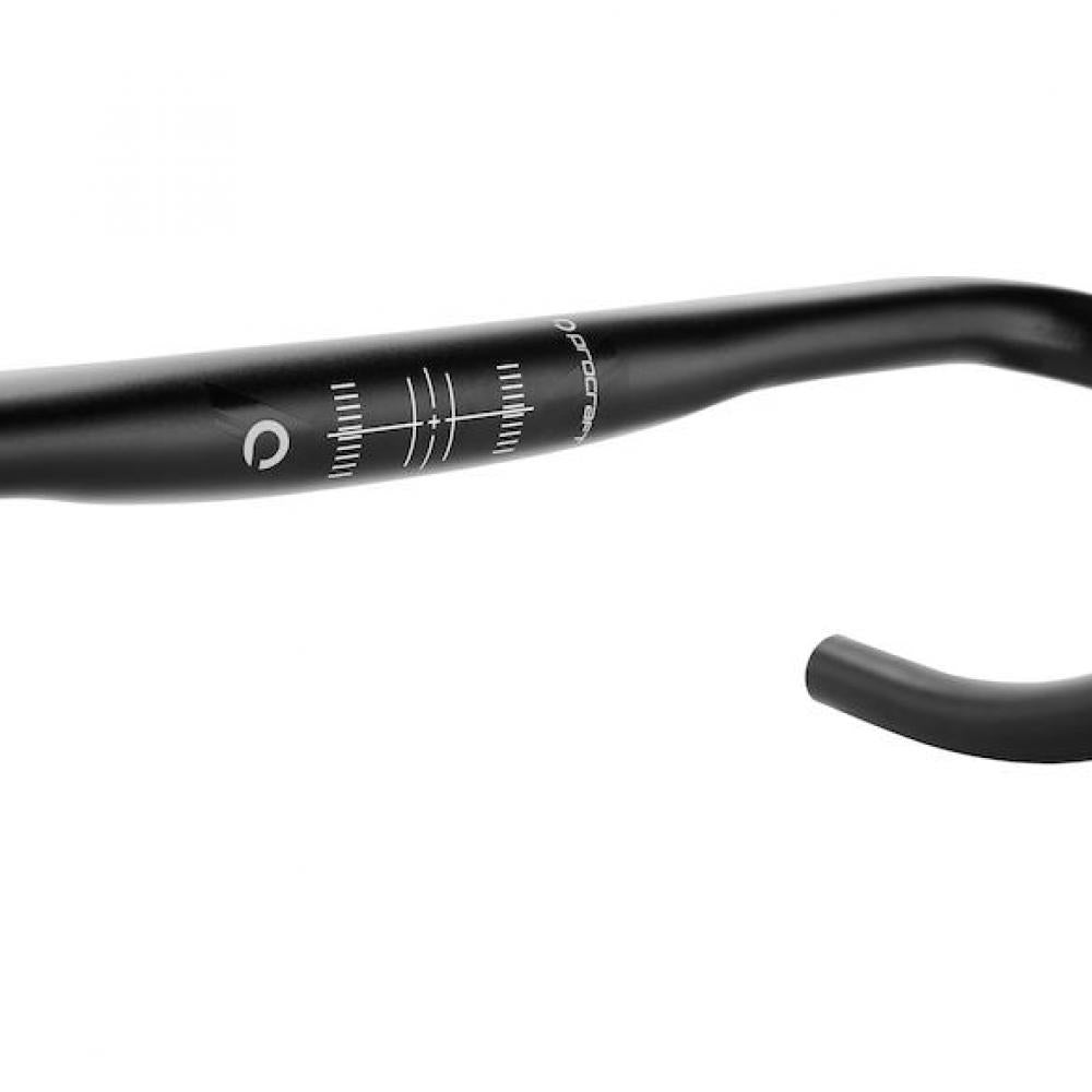 Procraft Lenker Road Race 400 x 31,8 mm Schwarz - ergonomischer Rennradlenker