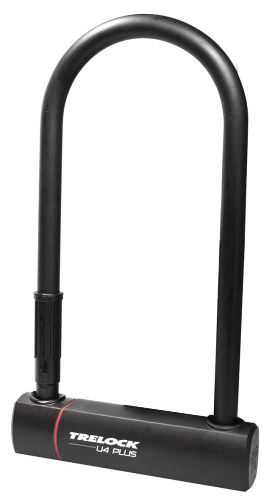 Trelock Bügelschloss mit Halter ZB 401 U4 Plus schwarz 108-230 mm D 14 mm