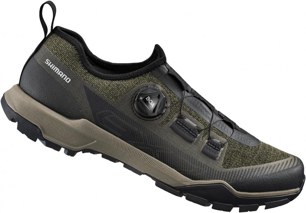 SHIMANO Fahrradschuhe EX700 Herren/Damen Touring SPD, Größe 46, Grün